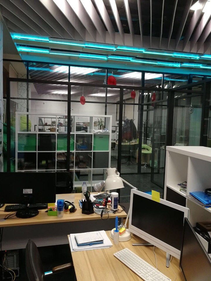 Стеклянные перегородки для офиса на Чкаловской