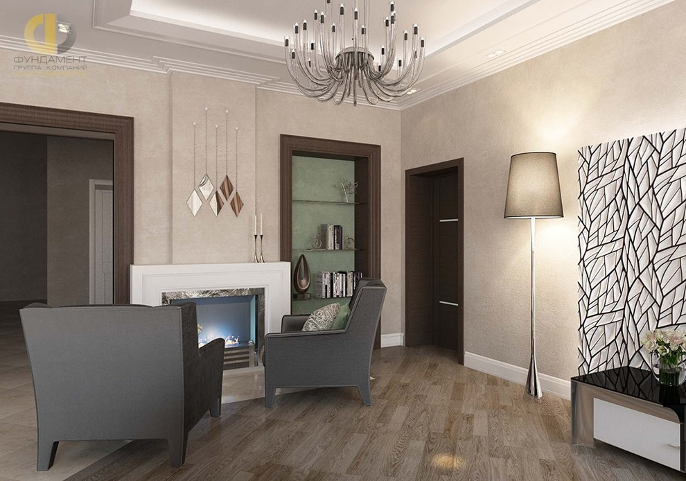 Дизайн интерьера в доме 340 кв. м
