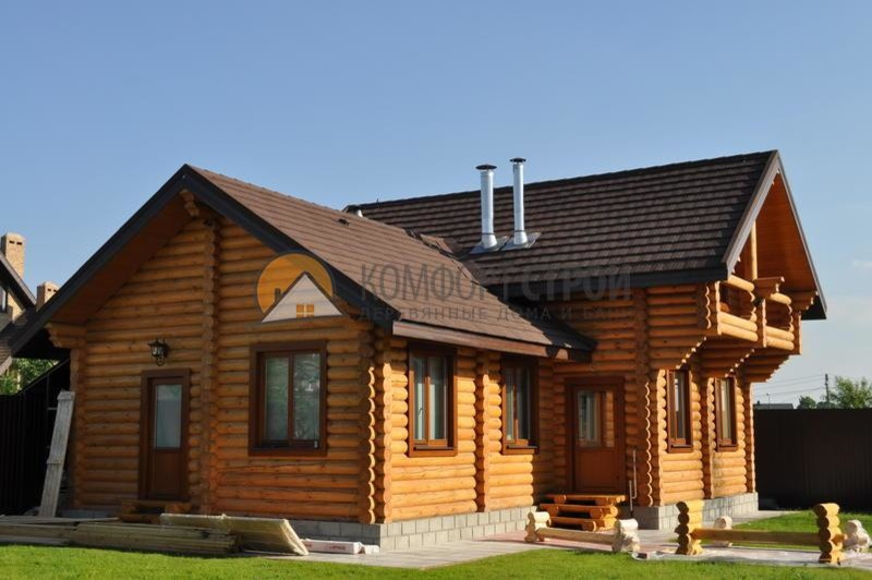 Дом-баня с бассейном 130.11 м2 8.25х12.4