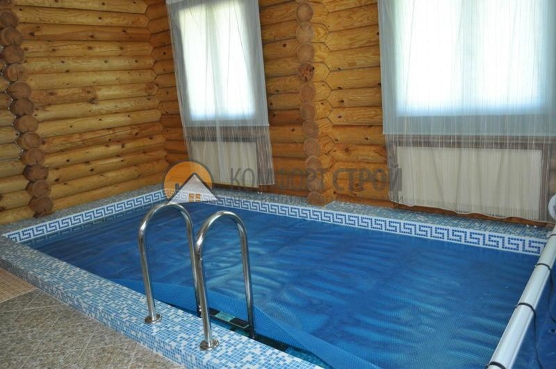 Дом-баня с бассейном 130.11 м2 8.25х12.4