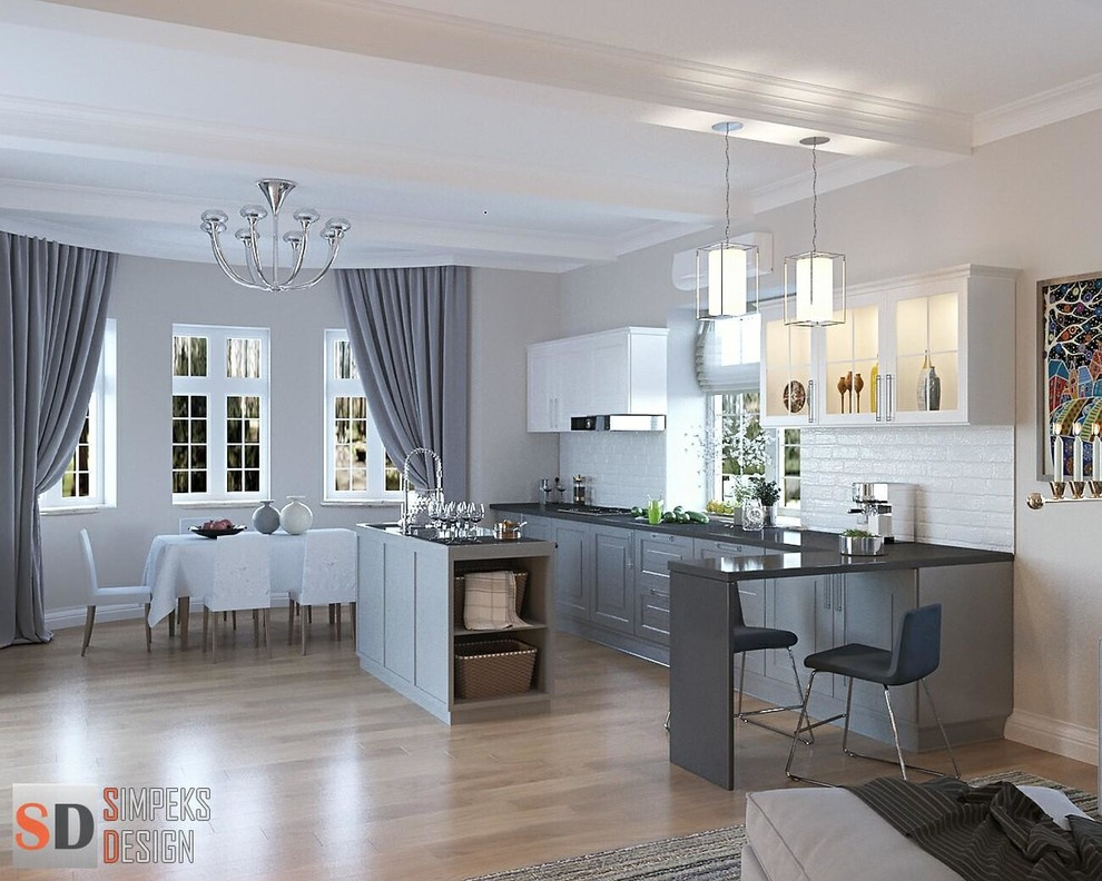 Neo-Classic interior.Design in amazing house.