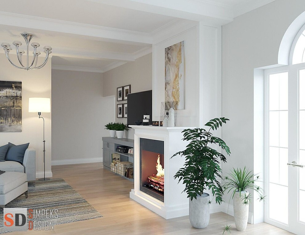 Neo-Classic interior.Design in amazing house.