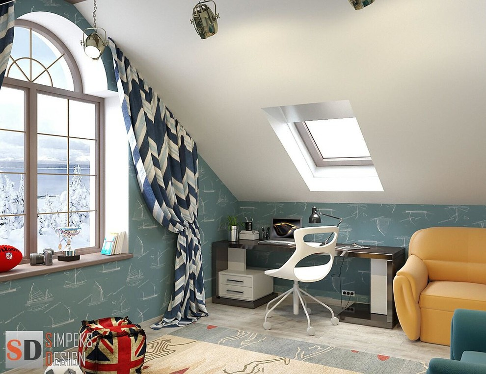 Neo-Classic interior.Design in amazing house.