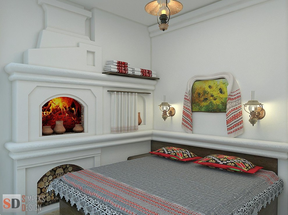 The comfortable apartment in country style of design.