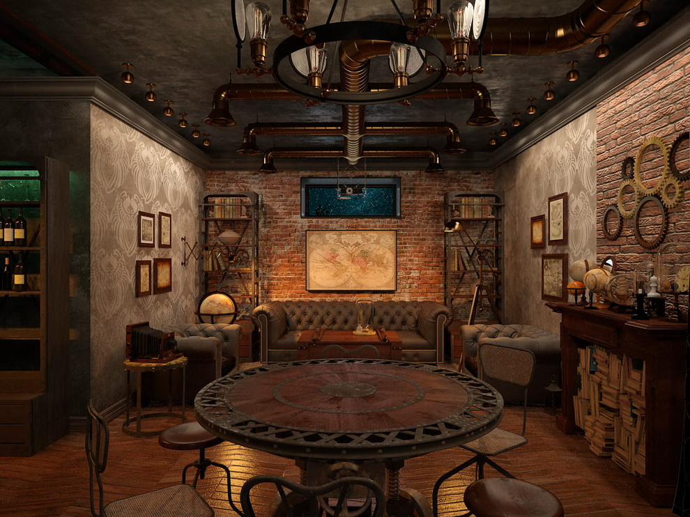 Интерьер в стиле стимпанк