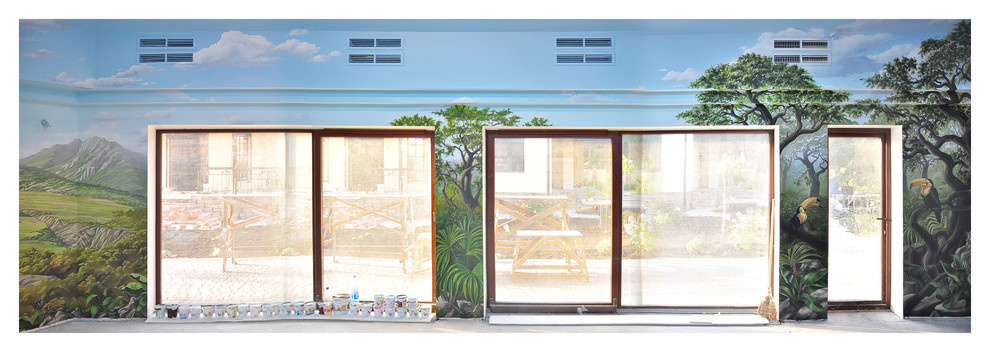 роспись стен в бассейне