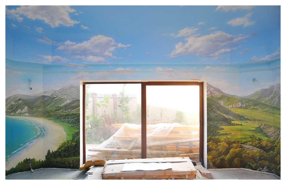 роспись стен в бассейне