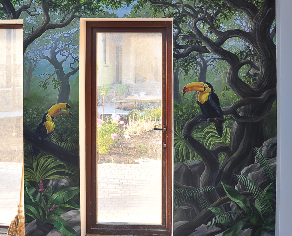 роспись стен в бассейне