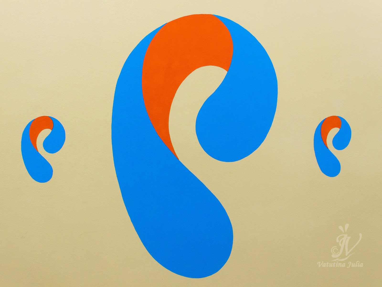 Роспись стены в компании Ростелеком