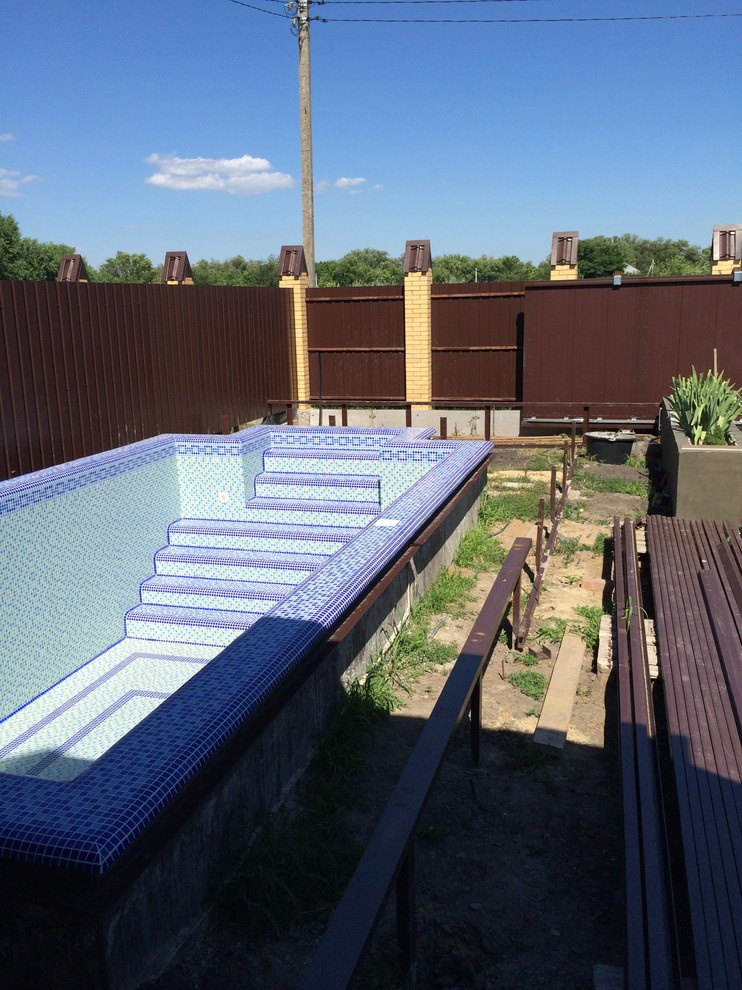 Терраса вокруг бассейна в пос.Кумженская г.Ростов-на-Дону.