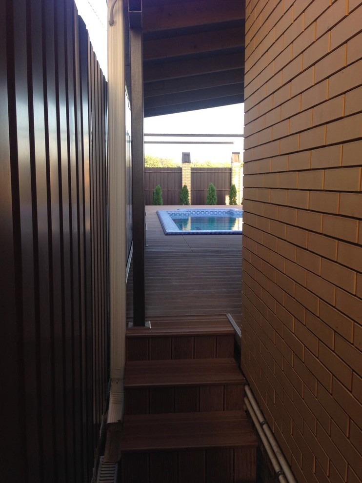 Терраса вокруг бассейна в пос.Кумженская г.Ростов-на-Дону.