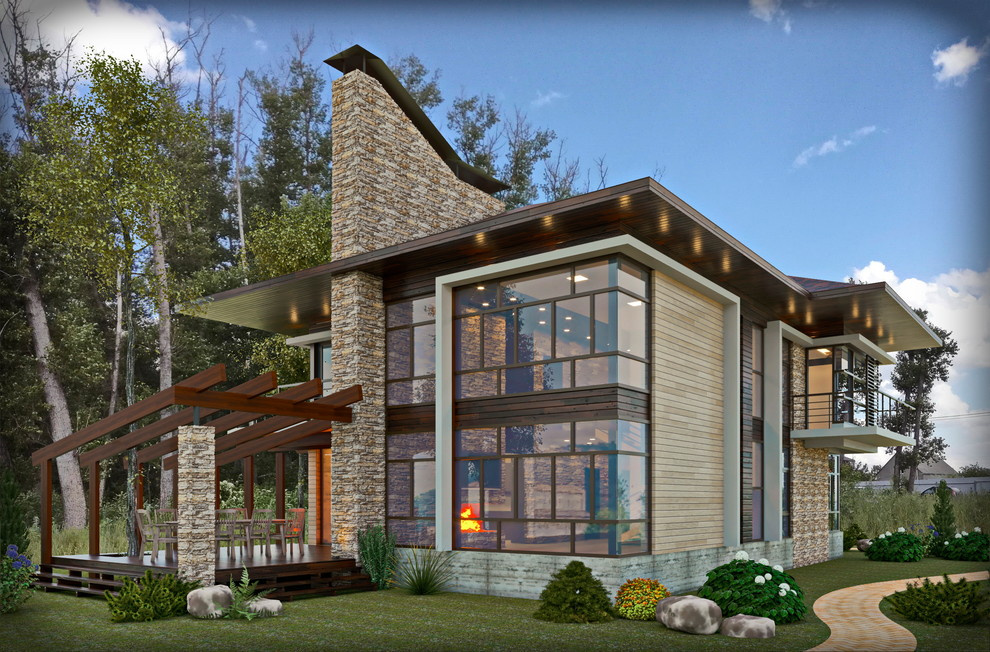 Дом в экостиле