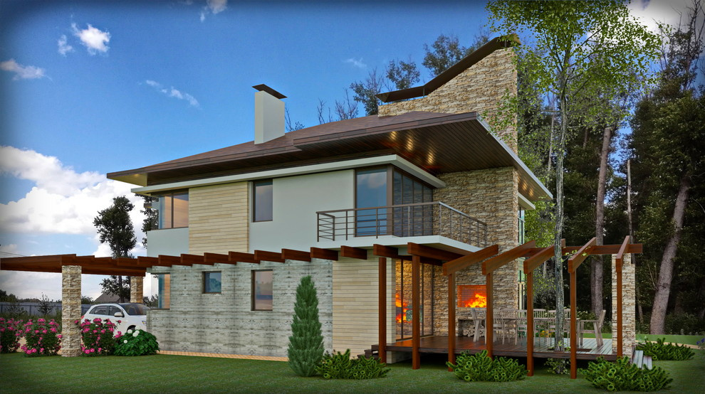 Дом в экостиле