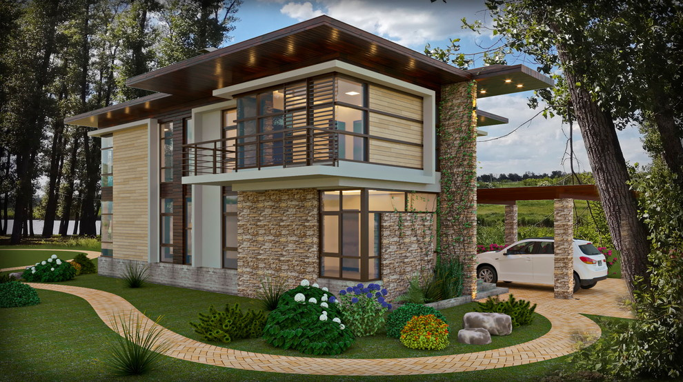 Дом в экостиле