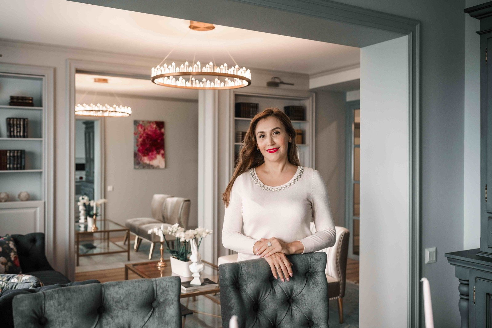 Квартира серого цвета с розовым. г.Димитровград .