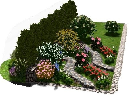 Реконструкция старых клумб, восстановление газонов