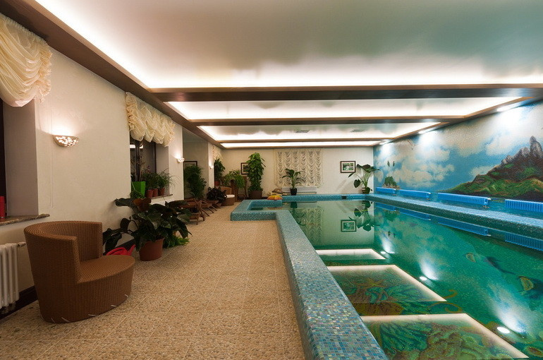 Скиммерный бассейн с накрытием