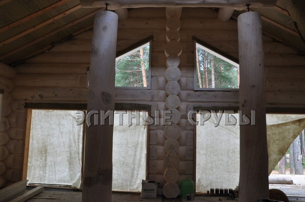 рубленые дома из кедра большого диаметра