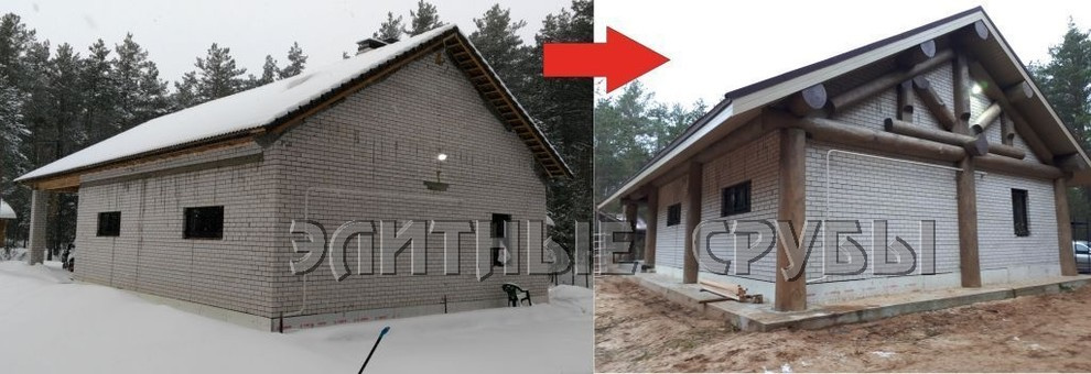 Обложка проекта: рубленые дома из кедра большого диаметра