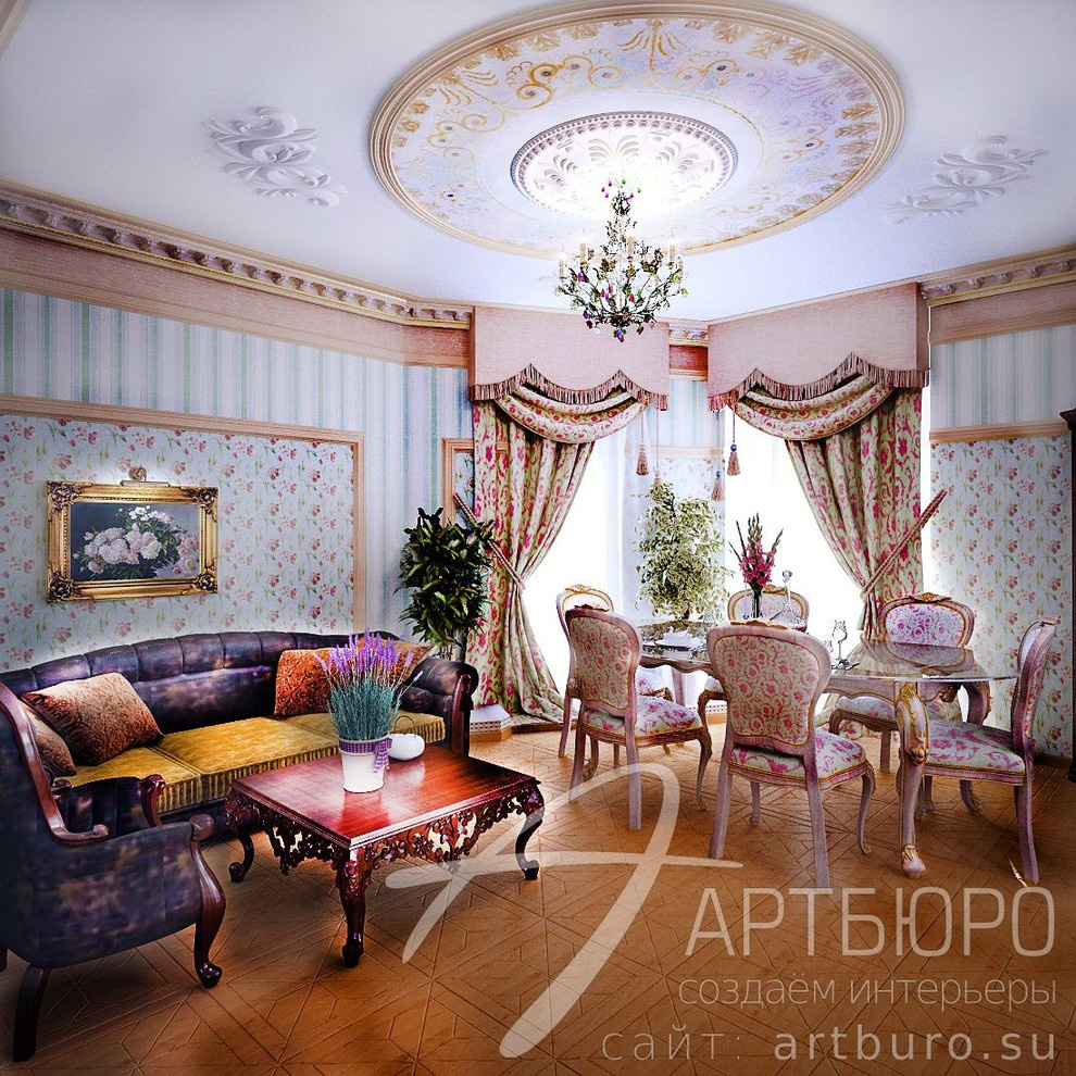 Классический стиль в трёхкомнатной квартире