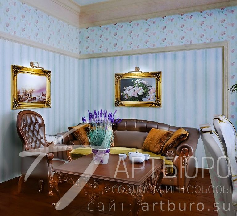 Классический стиль в трёхкомнатной квартире
