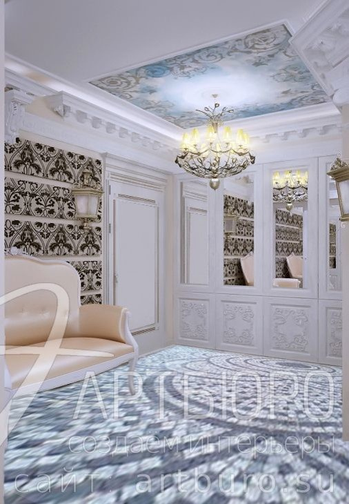 Классический стиль в трёхкомнатной квартире