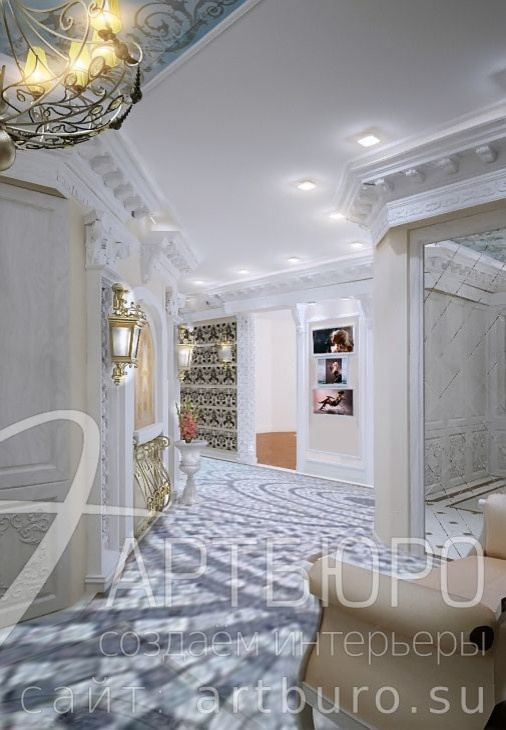 Классический стиль в трёхкомнатной квартире