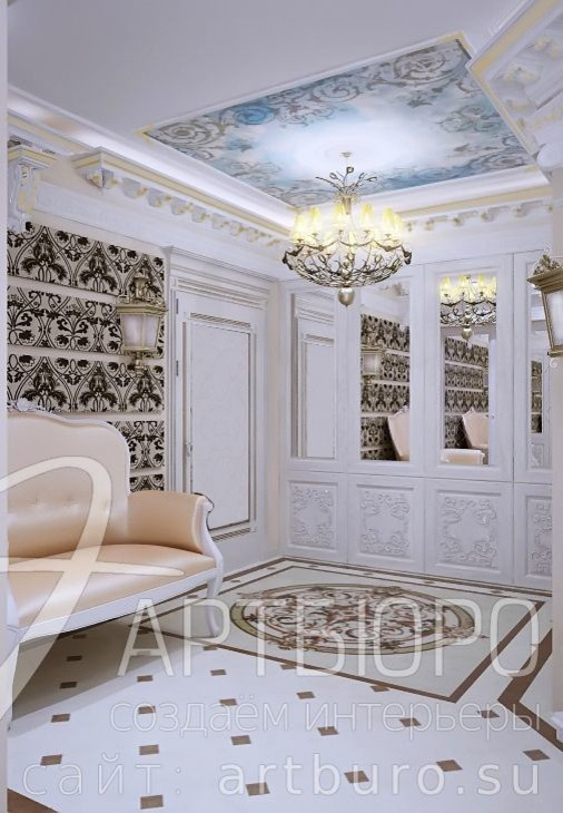 Классический стиль в трёхкомнатной квартире