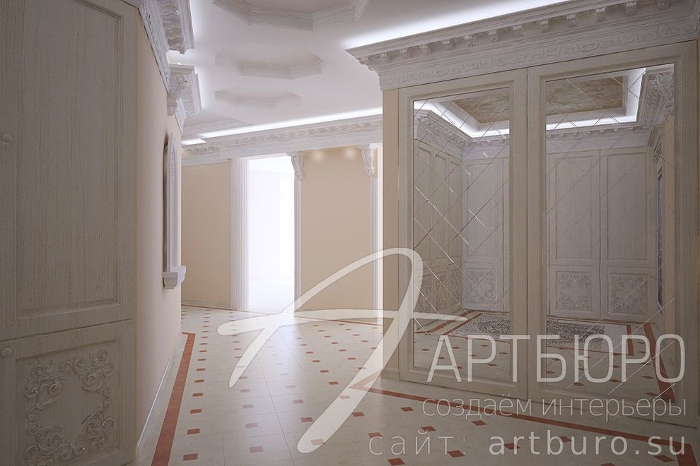 Классический стиль в трёхкомнатной квартире