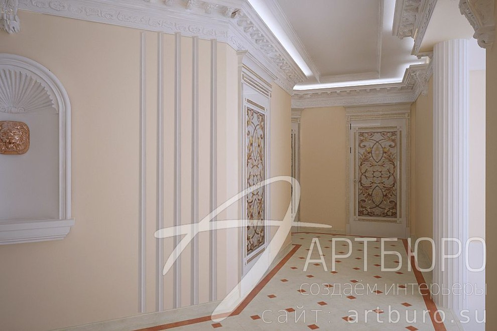 Классический стиль в трёхкомнатной квартире