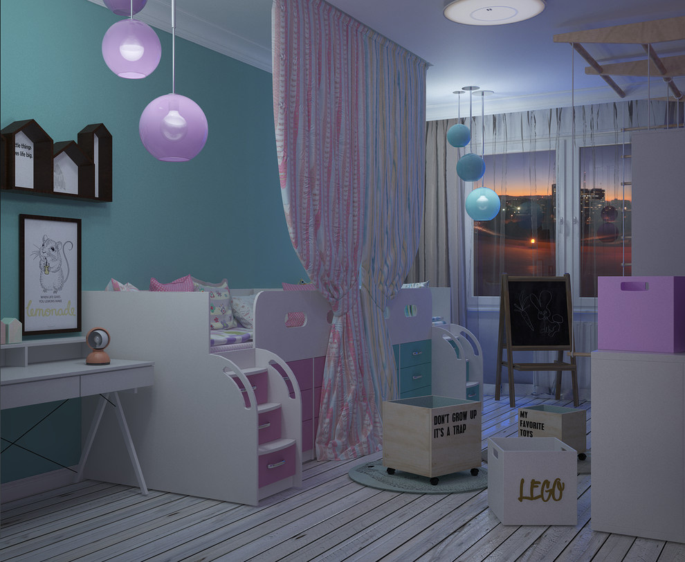 3-ёх комнатная квартира для семьи из 4-ёх человек. Детская комната.