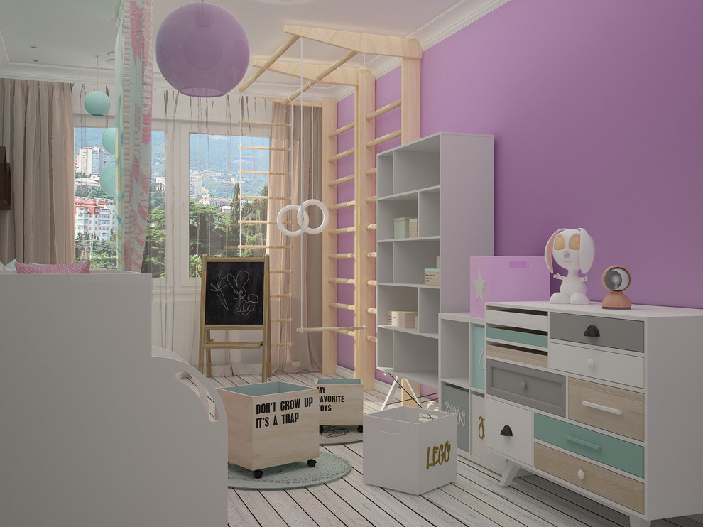 3-ёх комнатная квартира для семьи из 4-ёх человек. Детская комната.