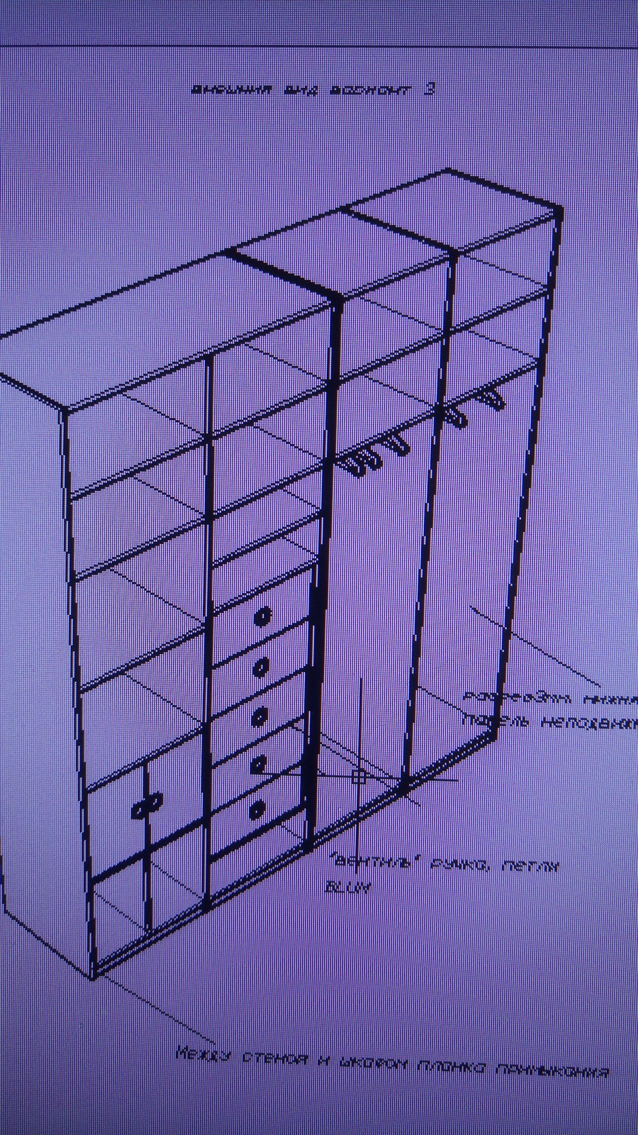 шкаф в стиле милитари для лофт мастерской