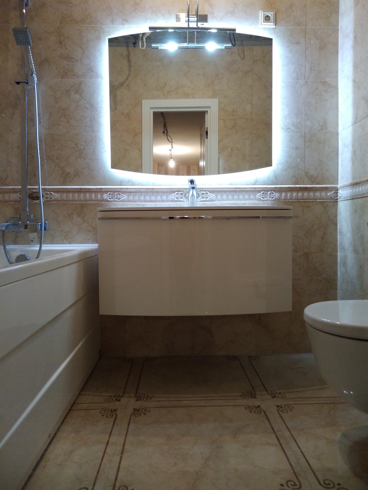 Ремонт ванной комнаты под ключ: ул.А.Монаховой, 5/3