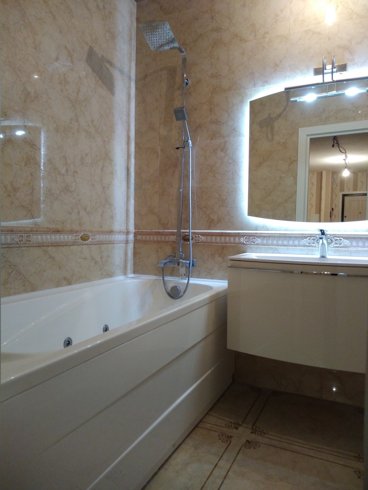 Ремонт ванной комнаты под ключ: ул.А.Монаховой, 5/3