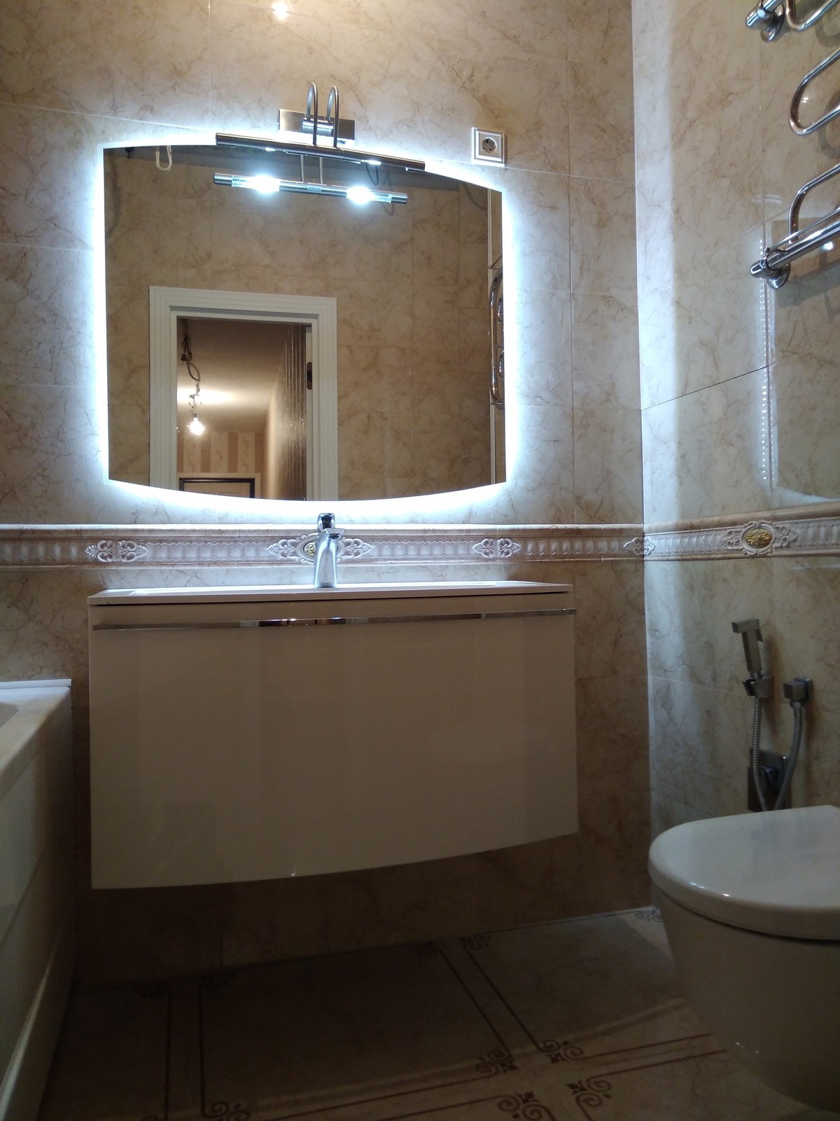 Ремонт ванной комнаты под ключ: ул.А.Монаховой, 5/3