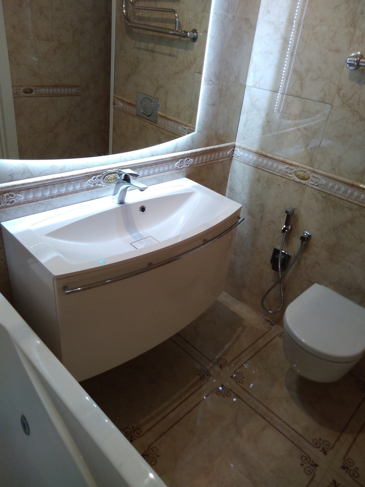 Ремонт ванной комнаты под ключ: ул.А.Монаховой, 5/3