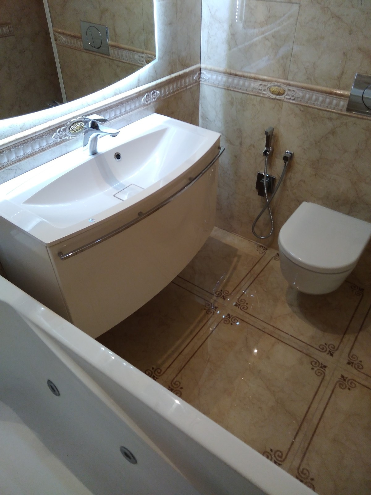 Ремонт ванной комнаты под ключ: ул.А.Монаховой, 5/3