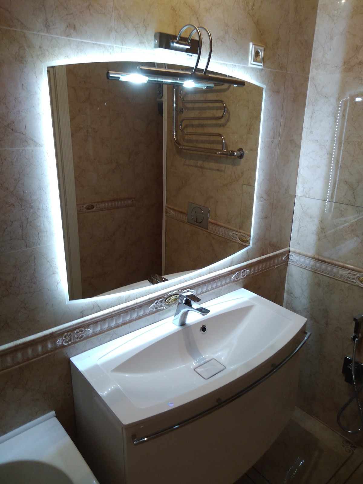 Ремонт ванной комнаты под ключ: ул.А.Монаховой, 5/3