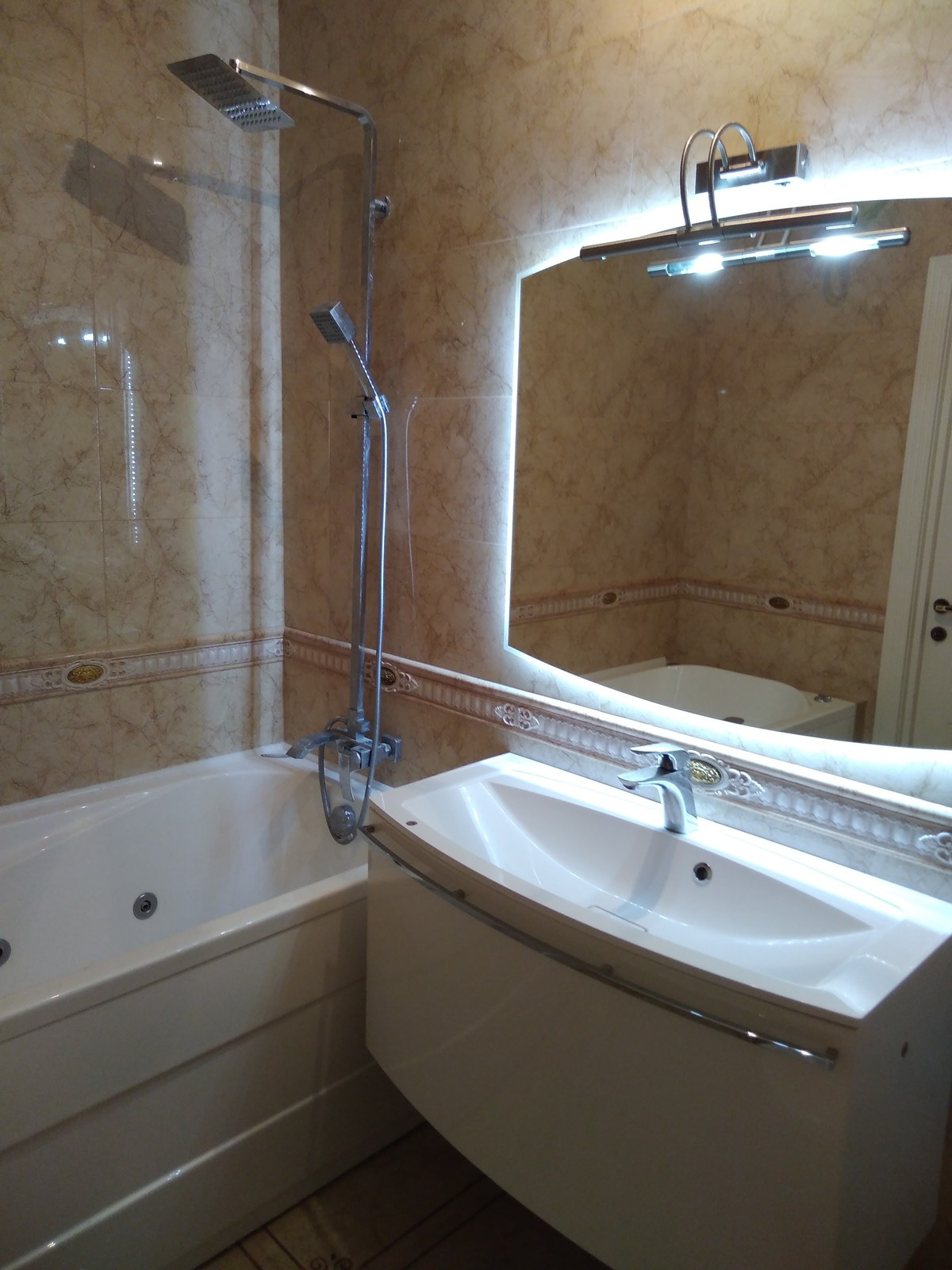 Ремонт ванной комнаты под ключ: ул.А.Монаховой, 5/3