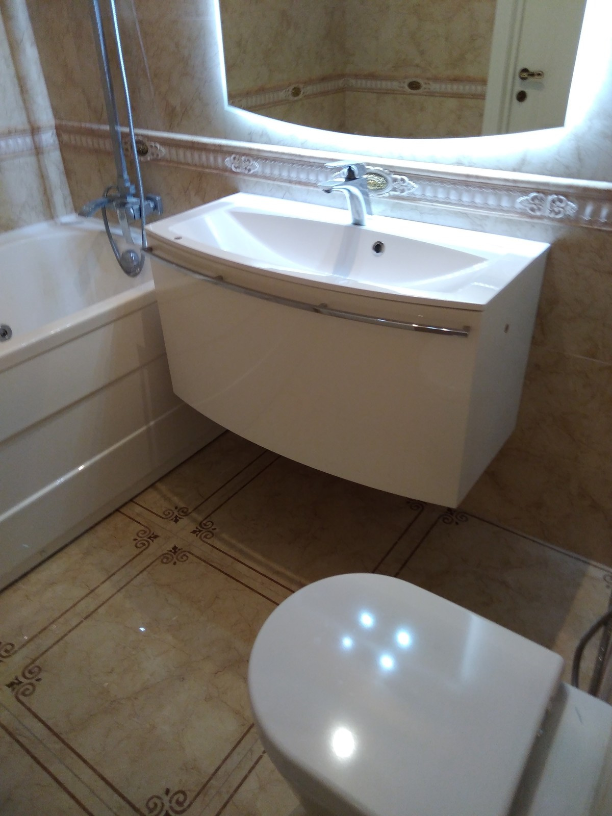 Обложка проекта: Ремонт ванной комнаты под ключ: ул.А.Монаховой, 5/3