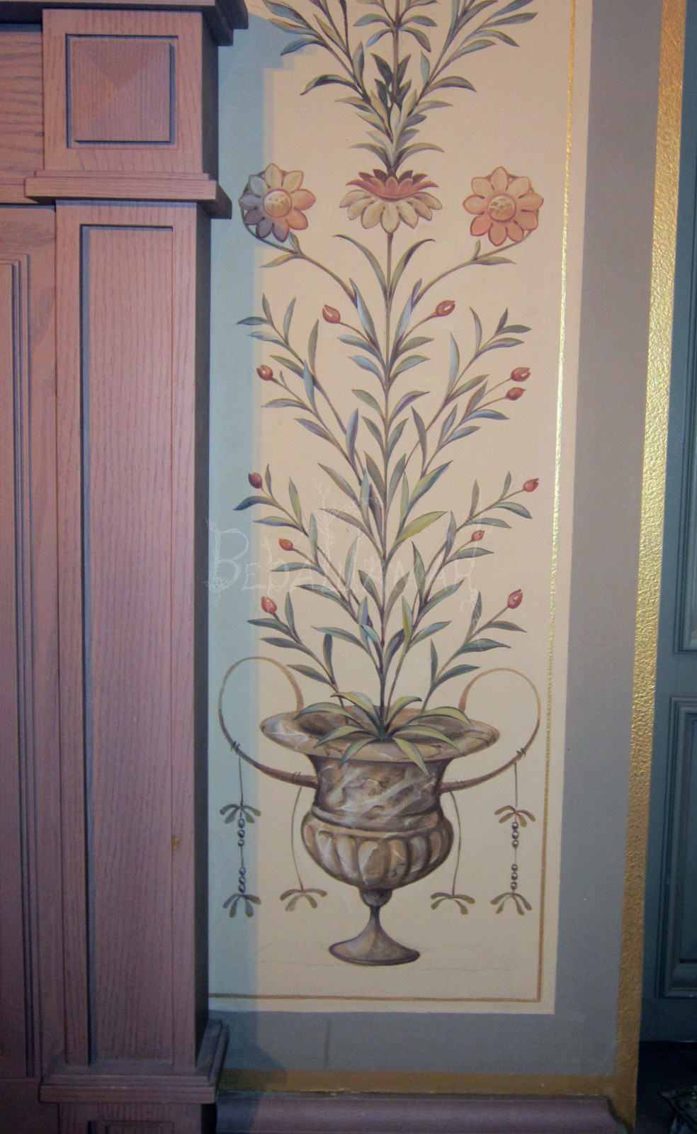 Роспись комнаты (коллективная, под руководством Петра Маркова)