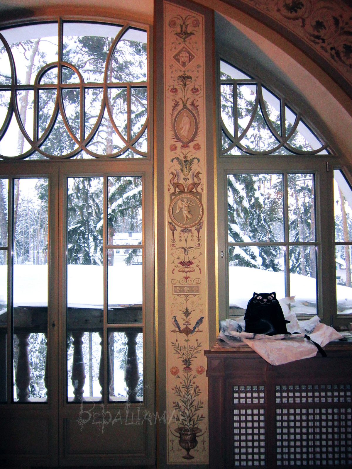 Роспись комнаты (коллективная, под руководством Петра Маркова)