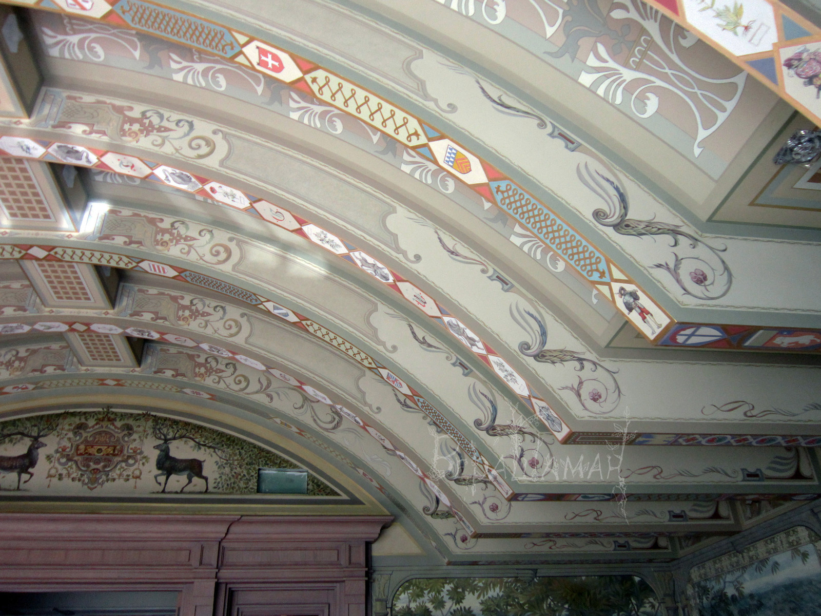 Роспись комнаты (коллективная, под руководством Петра Маркова)