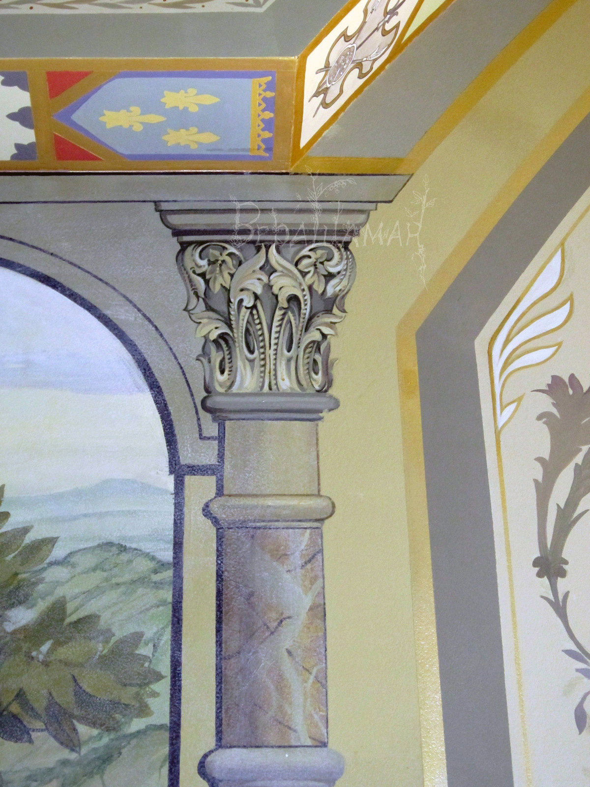 Роспись комнаты (коллективная, под руководством Петра Маркова)