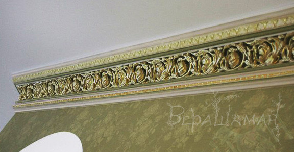 Золочение и серебрение лепнины