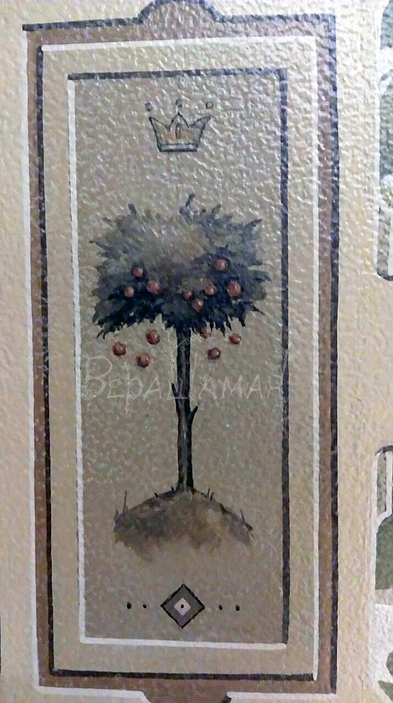 Настенная миниатюрная роспись на уровне глаз (под руководством Петра Маркова)