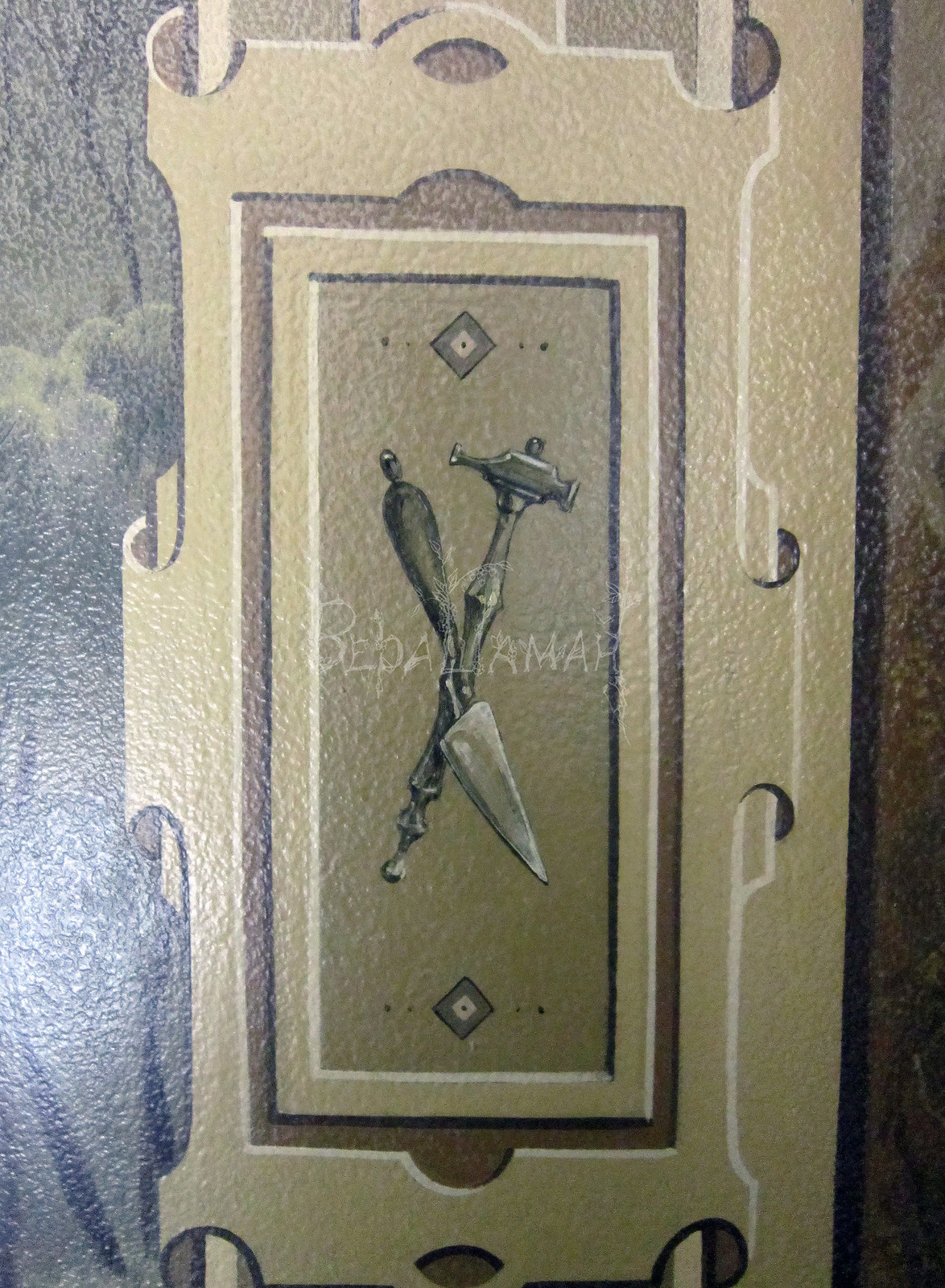 Настенная миниатюрная роспись на уровне глаз (под руководством Петра Маркова)