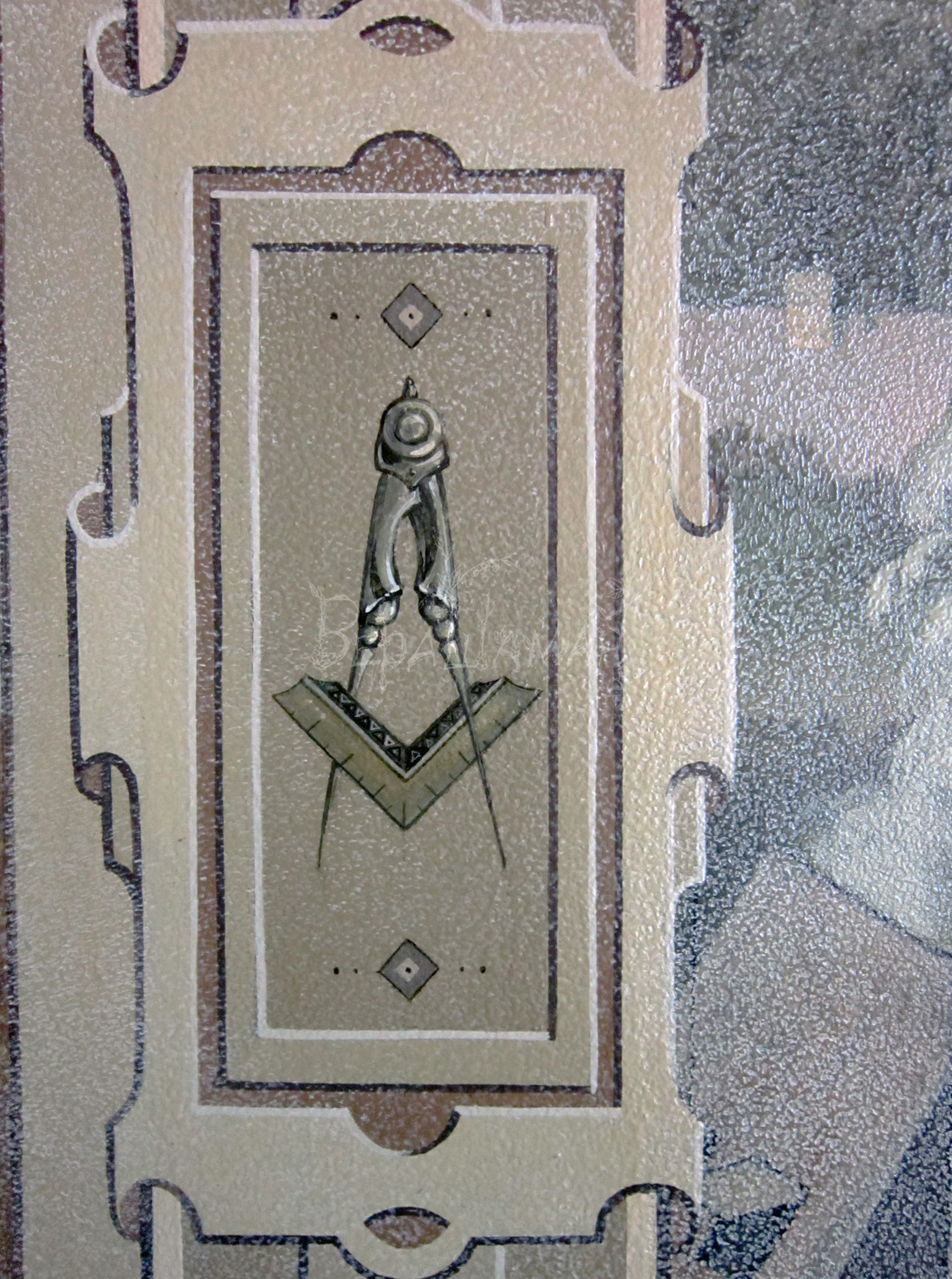 Настенная миниатюрная роспись на уровне глаз (под руководством Петра Маркова)