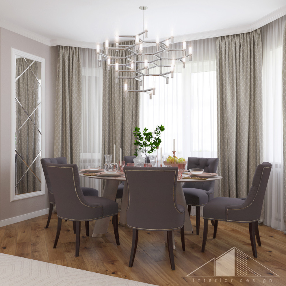 Дизайн трехкомнатной квартиры в стиле неоклассика